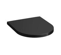 LAUFEN Kartell Siège de WC avec couvercle, amovible, H8913320200001, Couleur: Noir brillant