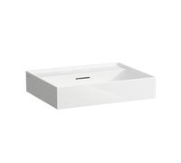 LAUFEN Kartell vasque H8103330001091 , 60x46cm, blanc , avec trop-plein, sans trou pour robinet, céramique saphir