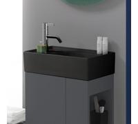 LAUFEN Kartell lave-mains H8153357161111 46x28cm, robinet à gauche, sans trop-plein, trou pour robinet 2000