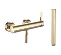 Kartell • laufen mitigeur de douche mural avec garniture de douche pvd doré - LAUFEN H3313370011411