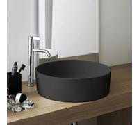 LAUFEN Kartell vasque H8123317161121 42x42x13,5cm, sans trou pour robinet / sans trop-plein, noir mat