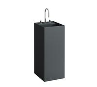 Kartell lavabo indépendant avec écoulement caché graphite mat 375x435x900 mm - LAUFEN H8113317581581