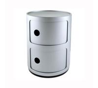 KARTELL Meuble de rangement Componibili - 2 tiroirs - Gris