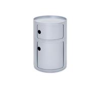 KARTELL table de chevet ronde COMPONIBILI SILVER