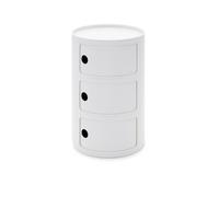 Kartell Meuble de rangement Componibili blanc, Designer Anna Castelli Ferrieri, 69.5 cm
