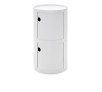 Kartell Meuble de rangement Componibili blanc, Designer Anna Castelli Ferrieri, 76.5 cm