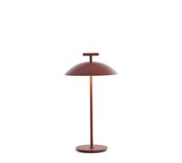 Kartell Mini Geen-A, Lampe de table à batterie, Avec variateur de lumière, H 36,5 cm, Terre de Sienne