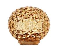 Kartell Mini Planet, Lampe de Table à batterie, Ambre, Ø 16 cm