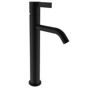 LAUFEN Mitigeur de lavabo sur pied Kartell, bec fixe, sans robinet de vidange, saillie 125 mm, H3113380811201, Couleur: PVD noir titane mat