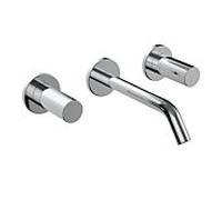 LAUFEN Kartell Mitigeur de lavabo à encastrer à 2 poignées, bec fixe, saillie 175 mm, H3123360041201, Couleur: chrome