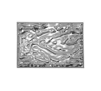 KARTELL plateau DUNE MÉTALLISÉS PRECIOUS COLLECTION (46 x 32 cm Chromé - PMMA métallisé)