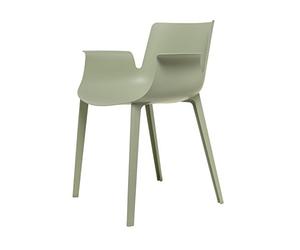 Kartell plume Fauteuil, vert sauge, 3.9 x 77 x 62 cm