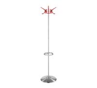 KARTELL portemanteau HANGER (Rouge orangé - Acier brossé et polycarbonate)