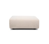 KARTELL pouf PLASTICS DUO 7090 (Ecru - Tissu Nilo)