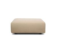 KARTELL pouf PLASTICS DUO 7090 (Gris tourterelle - Tissu Nilo)