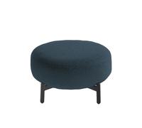 KARTELL pouf repose-pieds LUNAM tissu ORSETTO (Bleu - Acier verni et tissu)