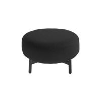 KARTELL pouf repose-pieds LUNAM tissu ORSETTO (Gris - Acier verni et tissu)