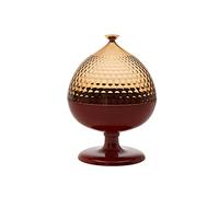 Kartell Pumo, Conteneur/centre de table, Ambre et rouge brique