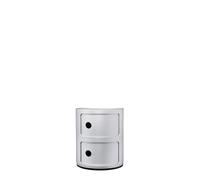 Kartell - système d'éléments modulables Componibili 4966, argenté