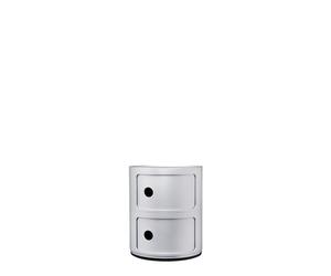 Kartell Rangement Componibili - 2 compartiments - argent