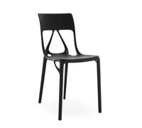 KARTELL set de 2 chaises AI LITE - THE FIRST CHAIR CREATED BY A.I. (Noir - Polymère thermoplastique recyclé à 100%)