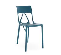 KARTELL set de 2 chaises AI LITE - THE FIRST CHAIR CREATED BY A.I. (Pétrole - Polymère thermoplastique recyclé à 100%)