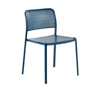 KARTELL set de 2 chaises AUDREY (Bleu - aluminium / polypropylène)