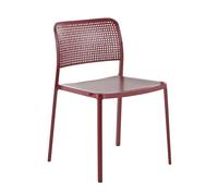 KARTELL set de 2 chaises AUDREY (Burgundy - aluminium / polypropylène)