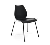 KARTELL set de 2 chaises MAUI (Anthracite - Polypropylène teinté dans la masse et acier peint en noir)