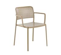 KARTELL set de 2 fauteuils AUDREY (Beige - aluminium / polypropylène)