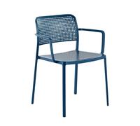 KARTELL set de 2 fauteuils AUDREY (Bleu - aluminium / polypropylène)