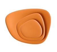 KARTELL set de 3 assiettes plateaux NAMASTÉ (Orange - Melammina)