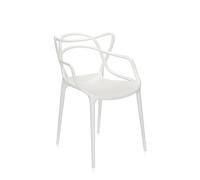 KARTELL set de 4 chaises MASTERS (Blanc - Technopolymère thermoplastique recyclé soft touch)