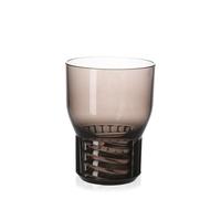 KARTELL set de 4 verres TRAMA (H 11 cm / Fumé - Technopolymère thermoplastique transparent)