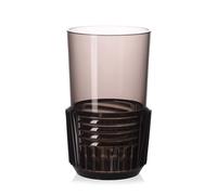 KARTELL set de 4 verres TRAMA (H 15 cm / Fumé - Technopolymère thermoplastique transparent)