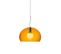 Kartell Small FL/Y Transparent Pendelleuchte, orange
