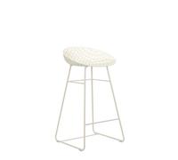 Kartell Smatrik Stool Outdoor, Tabouet, Blanc avec Structure Blanche