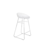 Kartell Smatrik Stool, Tabouet, Cristal avec Structure chromée