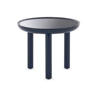 Kartell Table d'appoint K-Top Ø 60cm miroir fumé/bleu HxØ 50x60cm