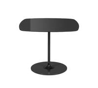 KARTELL table basse THIERRY 50 x 50 cm (Noir - Verre trempé peint au dos et acier peint)