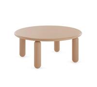 KARTELL table basse UNDIQUE MAS H 30 cm (Rose - Bois de hêtre laqué polyester)