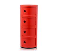 Kartell Componibili 4 Armoire Rouge