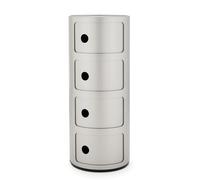 KARTELL table de chevet COMPONIBILI à quatre éléments (Silver - ABS)