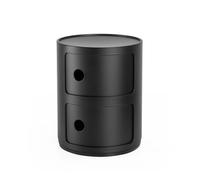 Componibili Recycled Mat Espace de Stockage Noir H40 Kartell - 8058967305685