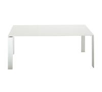 KARTELL table FOUR 158x79xH73 cm (Plateau blanc - Pieds blanc - Plateau en laminé anti-rayures et pieds en acier verni)