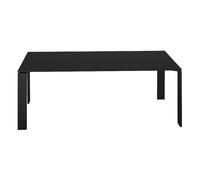 KARTELL table FOUR 190x79xH73 cm (Plateau noir - Pieds noirs - Plateau en laminé anti-rayures et pieds en acier verni)