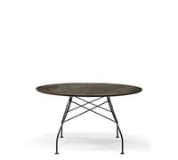 Kartell Table Glossy - bronze vielli - noir - rond