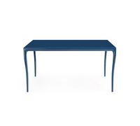 KARTELL table rectangulaire ALBERT 160 x 90 cm (Bleu ciel - Plateau en grès cérame brillant et pieds en aluminium)