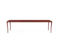 KARTELL table rectangulaire ALBERT 280 x 100 cm (Burgundy - Plateau en grès cérame brillant et pieds en aluminium)