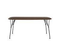 KARTELL table rectangulaire VISCOUNT OF WOOD 160 cm (Plateau en noyer, structure noire - bois et métal)